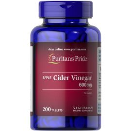 Puritan's Pride Apple Cider Vinegar 600 mg 200 таблеток