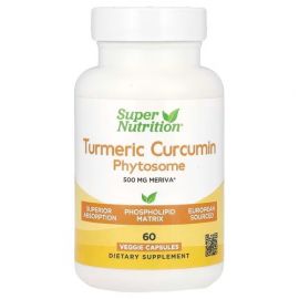 Super Nutrition Turmeric Curcumin Phytosome 500 mg 60 капсул