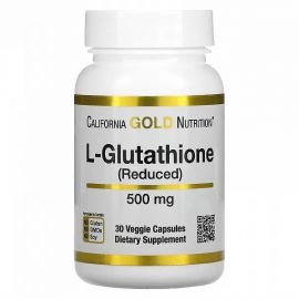 California Gold Nutrition L-Glutathione 500 mg 30 капсул