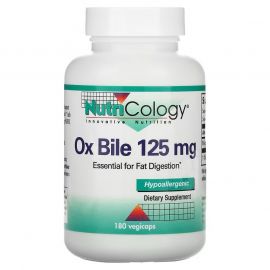 Nutricology Ox Bile 125 mg 180 рослинних капсул