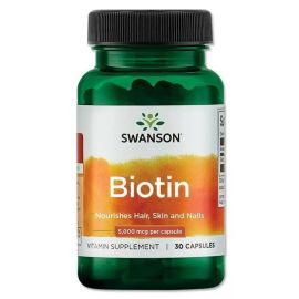 Swanson Biotin 5000 мкг 30 капсул