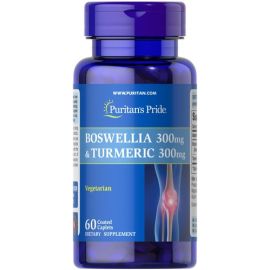 Puritan's Pride Boswellia 300 mg & Turmeric 300 mg 60 таблеток