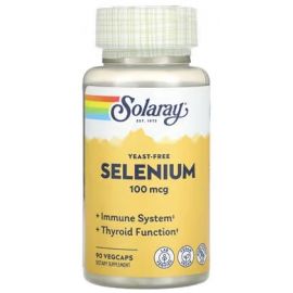 Solaray Yeast-Free Selenium 100 mcg 90 рослинних капсул