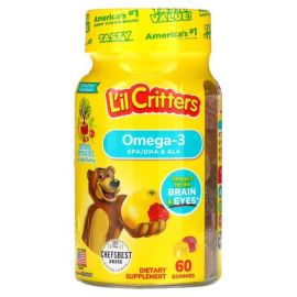 L'il Critters Omega-3 Raspberry-Lemonade 60 жувальних цукерок