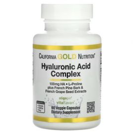 California Gold Nutrition Hyaluronic Acid Complex 60 капсул