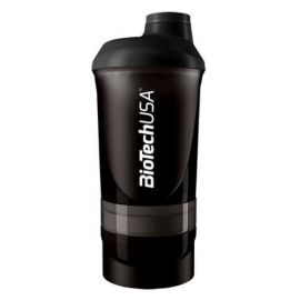 Biotech Wave Shaker (3 в 1) 600 мл, Черный, Чорний