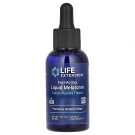 Life Extension Fast-Acting Liquid Melatonin Citrus-Vanilla 59 ml