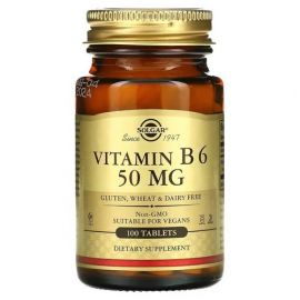 Solgar Vitamin B6 50 мг 100 таблеток