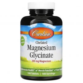 Carlson Chelated Magnesium Glycinate 200 mg 180 таб