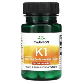 Swanson Vitamin K1 100 mcg 100 таблеток