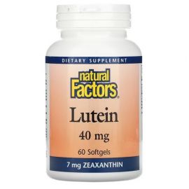 Natural Factors Lutein 40 mg 60 капсул