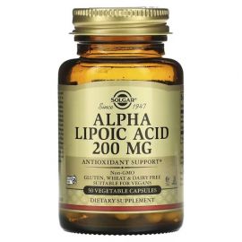 Solgar Alpha-Lipoic Acid 200 мг 50 капсул