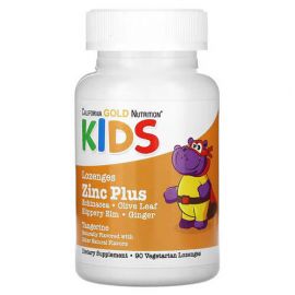 California Gold Nutrition Zinc Plus Lozenge For Children 90 жувальних таблеток