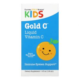 California Gold Nutrition Children's Liquid Gold Vitamin C 118 ml , Апельсин