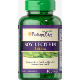 Puritan's Pride Soy Lecithin 1325 mg 100 капсул