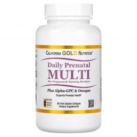 California Gold Nutrition Prenatal MultiVitamin 60 капсул