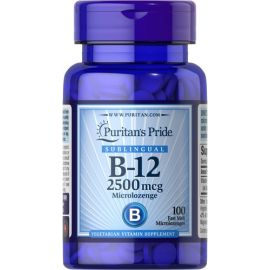 Puritan's Pride Vitamin B-12 2500 mcg Sublingual 100 смоткальних таблеток