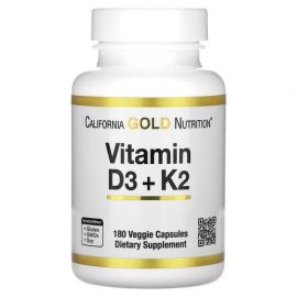 California Gold Nutrition Vitamin D3 + K2 180 капсул