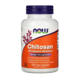 NOW Chitosan Plus Chromium 500 mg 120 капсул