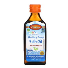 Carlson Kid's Norwegian Fish Oil 200 ml, Лимон