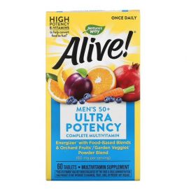 Nature's Way Alive! Men's 50+ Ultra Potency Complete Multivitamin 60 таблеток