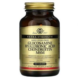 Solgar Glucosamine Hyaluronic Acid Chondroitin MSM 60 таблеток