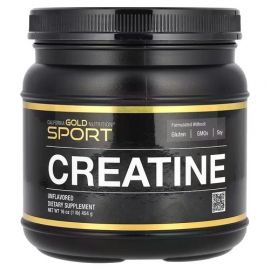 California Gold Nutrition Creatine Monohydrate Unflavored 454 g, Без смаку