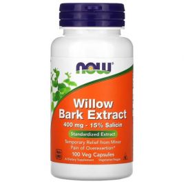 NOW Willow Bark Extract 400 mg 100 капсул