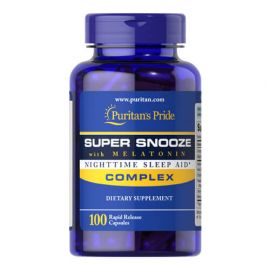 Puritan's Pride Super Snooze with Melatonin 100 капс