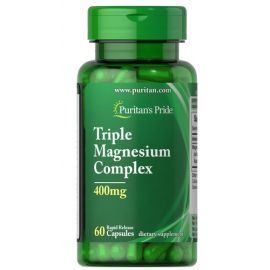 Puritan's Pride Triple Magnesium Complex 400 mg 60 капсул