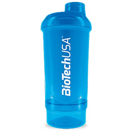 Biotech Wave Compact shaker 500 мл + 150 мл, Блакитний, Блакитний