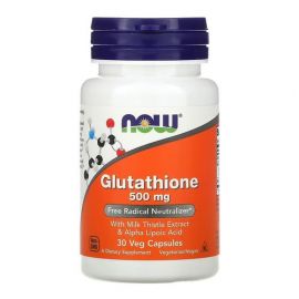 NOW Glutathione 500 mg 30 капсул