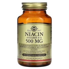 Solgar Niacin (Vitamin B 3) 500 mg 100 капсул