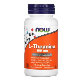 NOW L-Theanine 100 mg 90 капсул