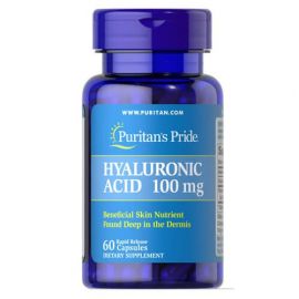 (Тріснуті капсули) Puritan's Pride Hyaluronic Acid 100 mg 60 капс