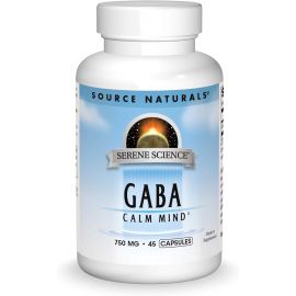 Source Naturals Gaba Calm Mind 750 mg 45 капсул