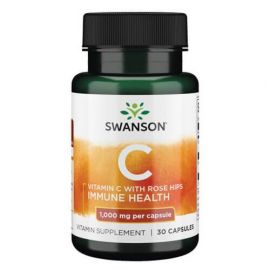 Swanson Vitamin C with Rose Hips 1000 mg 30 капс