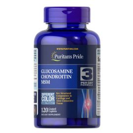 Puritan’s Pride Glucosamine Chondroitin MSM Double Strength 120 таб