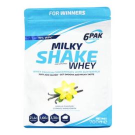 6PAK Milky Shake Whey 700 грам, Полуниця-Ківі