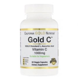 California Gold Nutrition Gold C 1000 mg 60 рослинних капсул