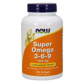 NOW Super Omega 3-6-9 180 капс