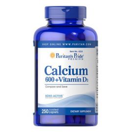 Puritan's Pride Calcium + Vitamin D3 250 табл