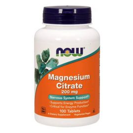 NOW Magnesium Citrate 200 mg 100 таб