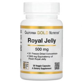 California Gold Nutrition Royal Jelly 500 mg 30 рослинних капсул