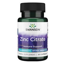 Swanson Zinc Citrate 50 mg 60 капсул