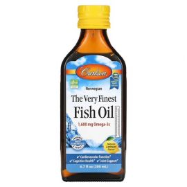 Carlson Labs Fish Oil Omega-3 1,600 mg 200 ml, Лимон