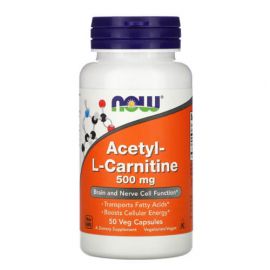 NOW Acetyl L-Carnitine 50 рослинних капсул