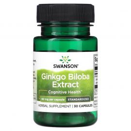 Swanson Ginkgo Biloba Extract 60 mg 30 капсул