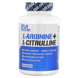 EVLution Nutrition L-Arginine + L-Citrulline 120 капсул