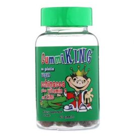 GummiKing Echinacea Plus Vitamin C and Zinc 60 жувальних цукерок